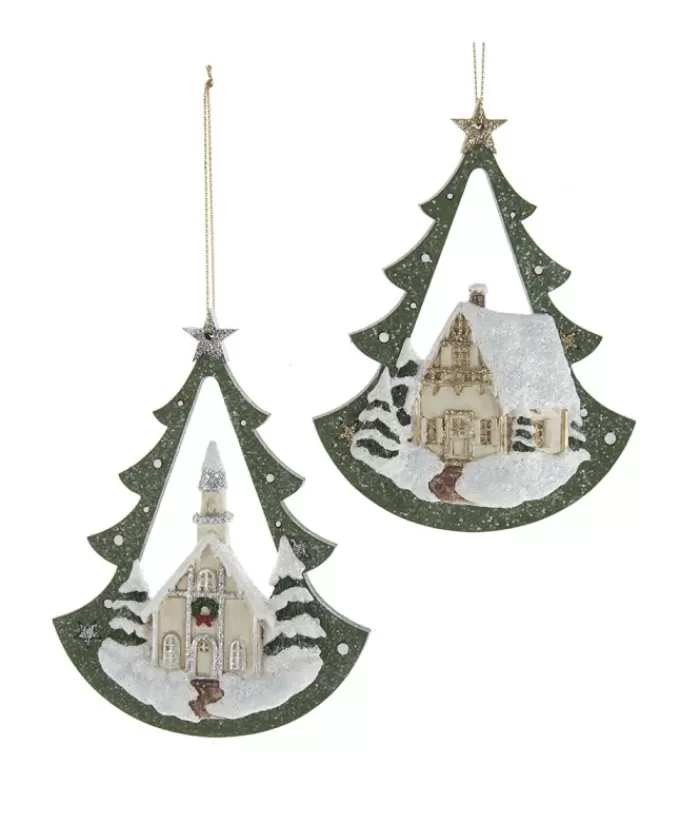 Boutique de Noël Famille & Amitiés*Church In Tree Arch Ornament