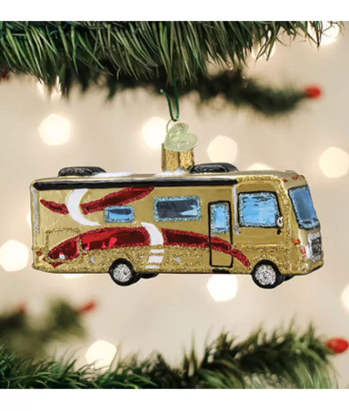 Boutique de Noël Loisirs & Professions*Class Of Motorhome Glass Ornament