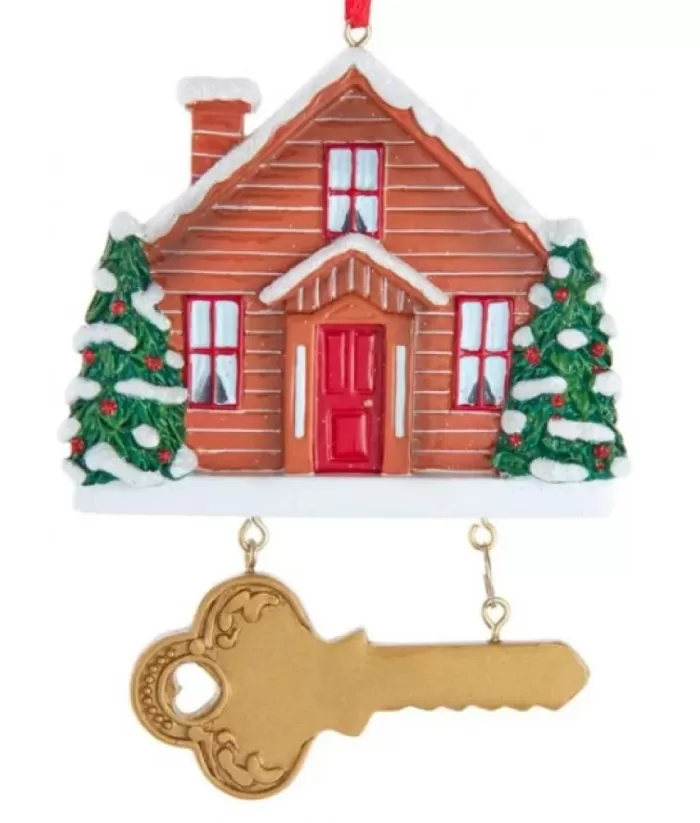 Boutique de Noël Cottage House With Key Ornament