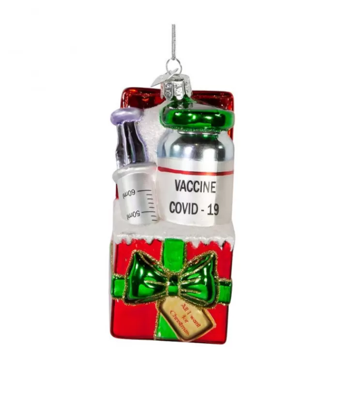 Boutique de Noël Divers*Covid Vaccine Glass Ornament