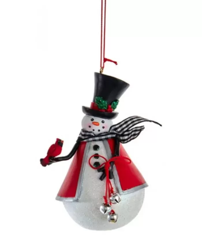 Boutique de Noël Bonhommes De Neige*Cozy Snowman With Bells Ornament