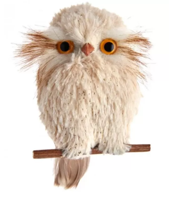 Boutique de Noël Cream Coloured Owl Ornament