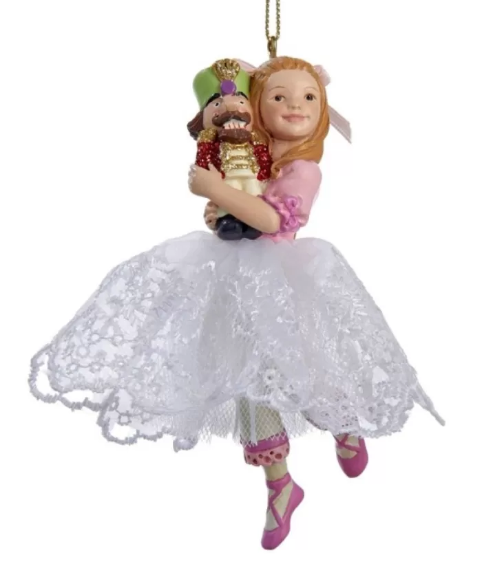 Boutique de Noël Dancing Clara Ornament, In Lace Dress (5" Ornament)