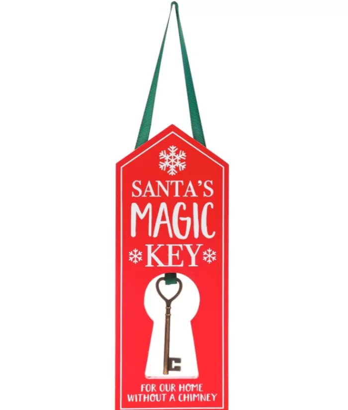 Boutique de Noël Divers*Decor, House Key For Santa, Measures 9 Inches
