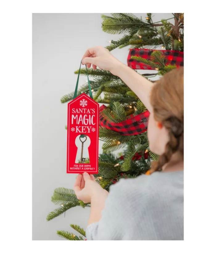 Boutique de Noël Divers*Decor, House Key For Santa, Measures 9 Inches
