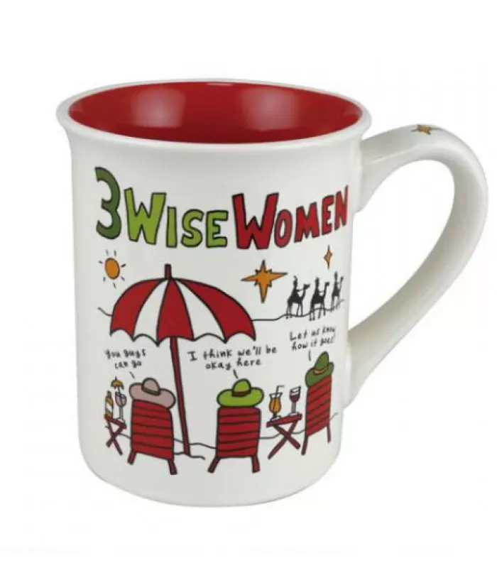 Boutique de Noël Vaisselles De Noël*Decor, Mug, 3 Wise Women Beach