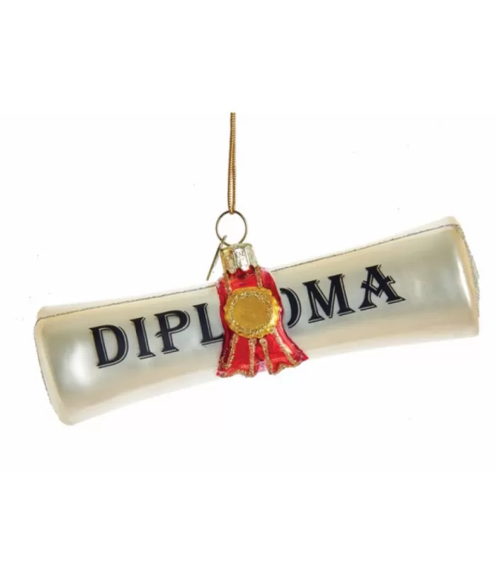 Boutique de Noël Diploma Glass Ornament