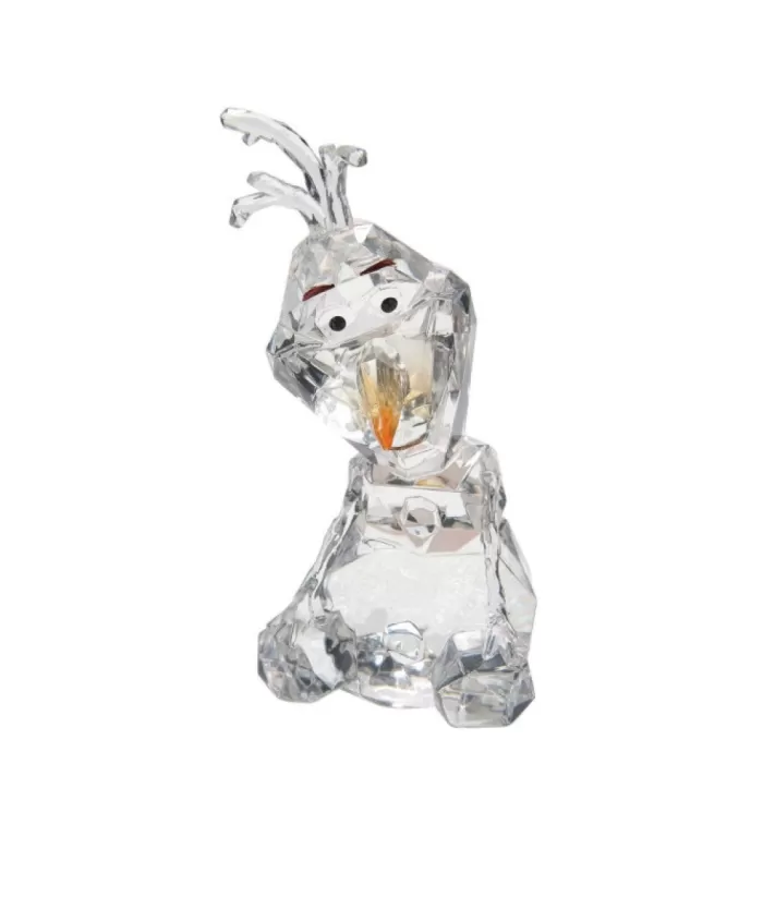 Boutique de Noël Disney'S Olaf, Clear Acrylic Faceted Figurine, Measures 4 Inches