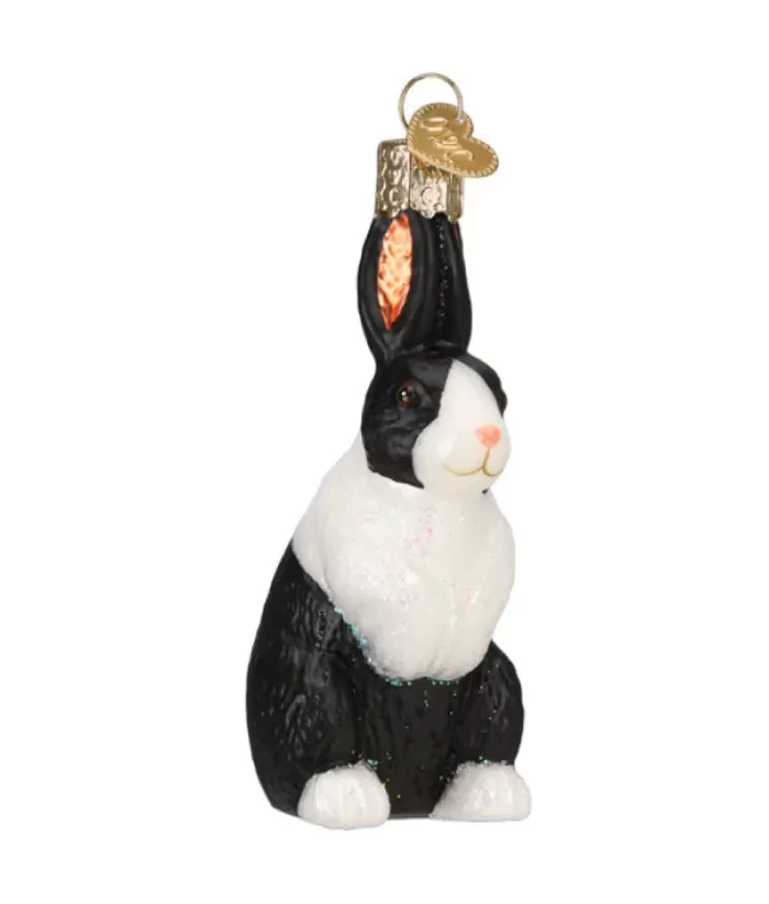 Boutique de Noël Dutch Rabbit Glass Ornament