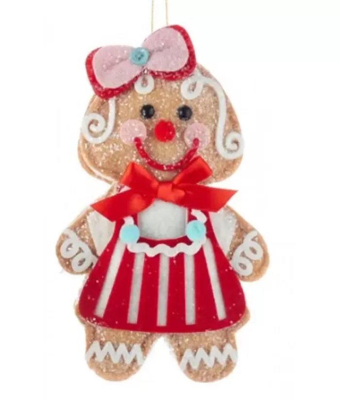 Boutique de Noël Peluches De Noël*Fabric Gingerbread Girl 7.5"