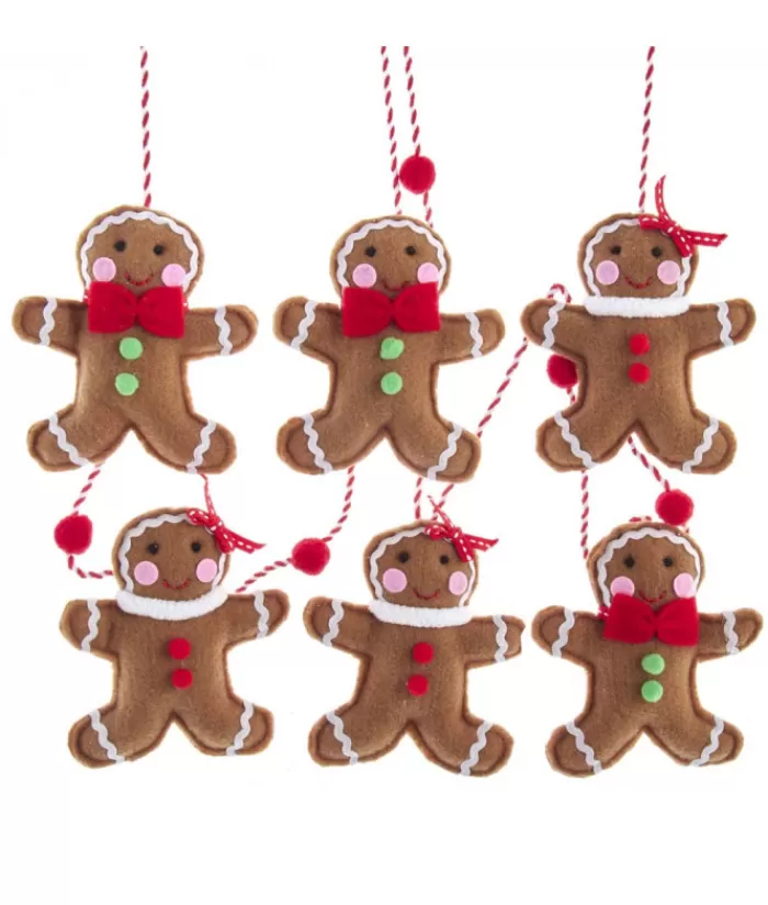 Boutique de Noël Peluches De Noël*Fabric Gingerbread Man Garland