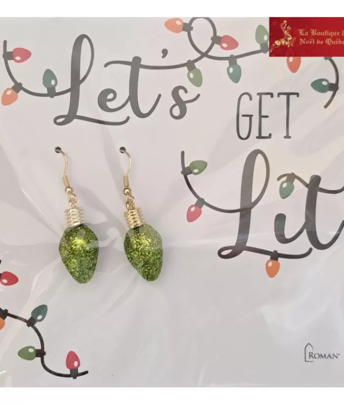 Boutique de Noël Bijoux*Festive Earrings, Green