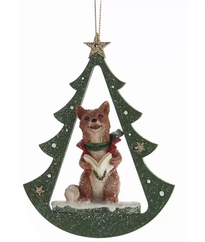 Boutique de Noël Animaux*Fox In Arch Ornament