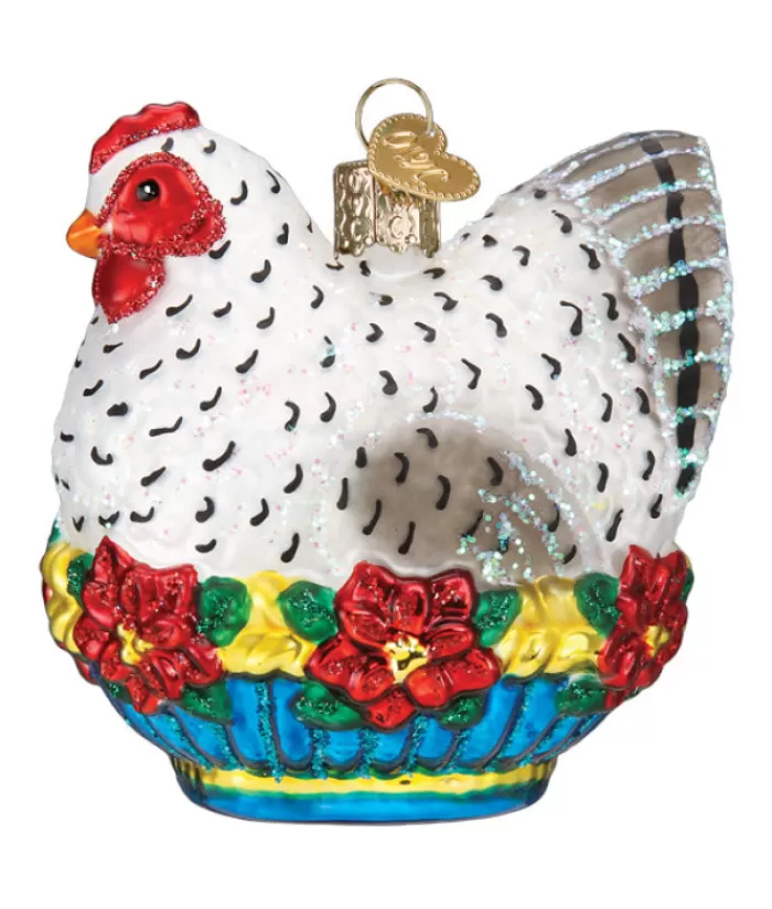 Boutique de Noël Loisirs & Professions*French Hen Glass Ornament