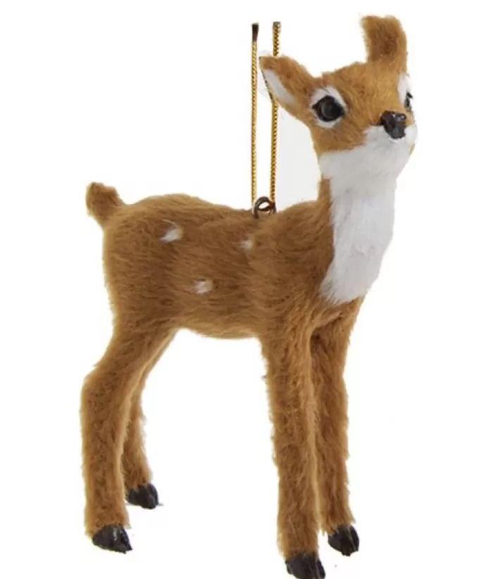 Boutique de Noël Furry Brown Fawn Ornament