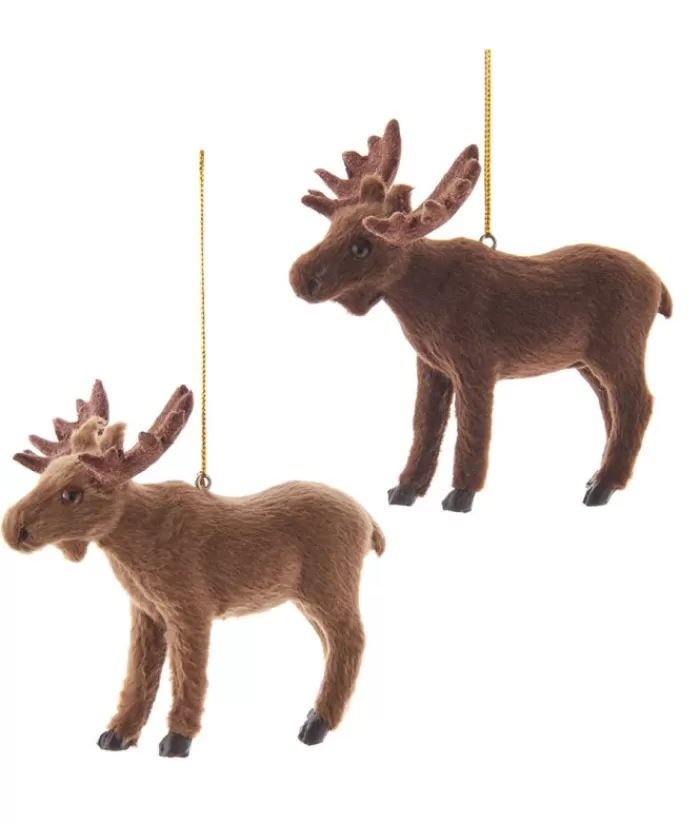 Boutique de Noël Animaux*Furry Brown Moose Ornament