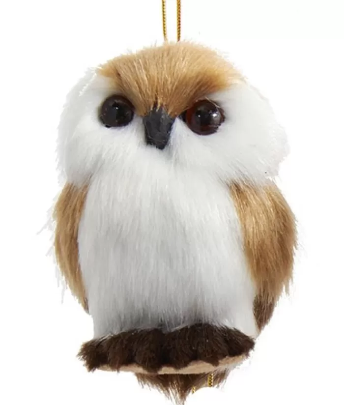 Boutique de Noël Animaux*Furry Brown Owl Ornament