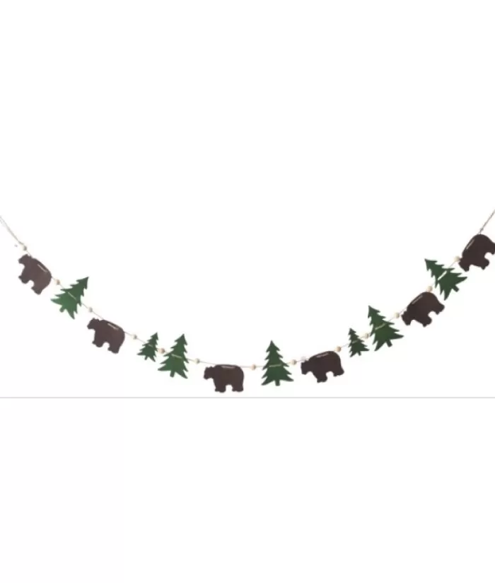 Boutique de Noël Guirlandes*Garland, 5 Ft Long, Featuring Bears And Pine Trees