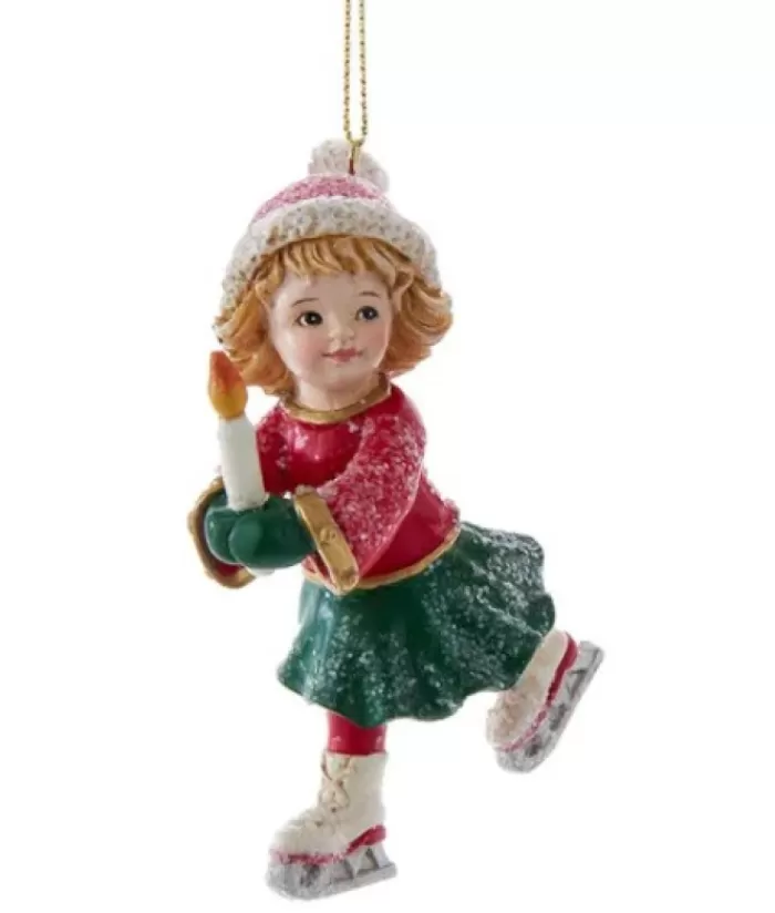 Boutique de Noël Sports*German Ice Skating Girl With Blond Hair, Ornament