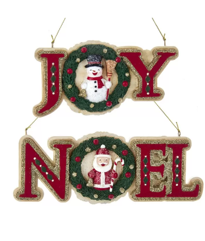 Boutique de Noël Bonhommes De Neige*German Joy Word Ornament