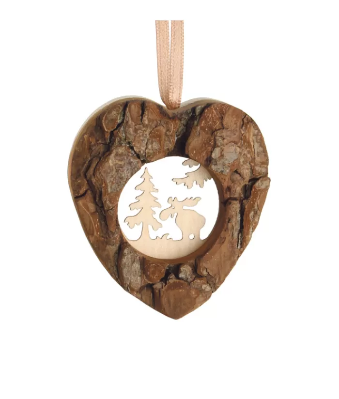 Boutique de Noël Animaux*German Wood, Ornament, Heart