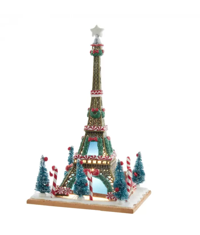 Boutique de Noël Produits Usb & Del*Gingerbread Eiffel Tower 10" Led