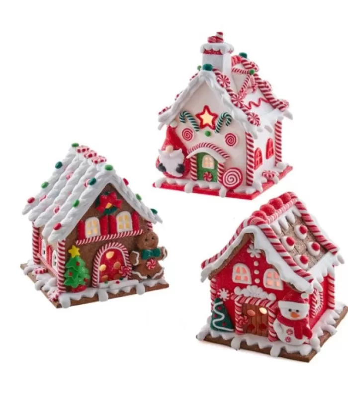 Boutique de Noël Gingerbread House 6" Led