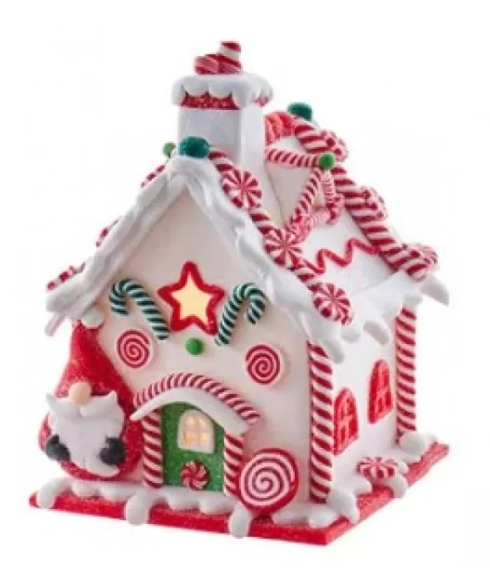 Boutique de Noël Produits Usb & Del*Gingerbread House 6" Led