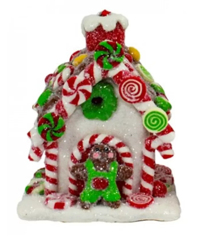 Boutique de Noël Gingerbread House Ornament Led