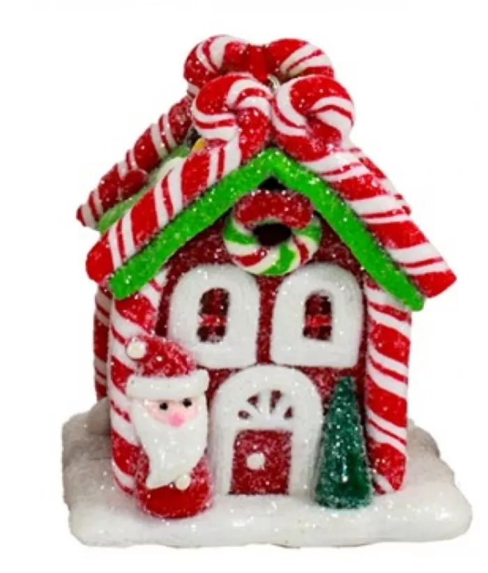 Boutique de Noël Gingerbread House Ornament Led