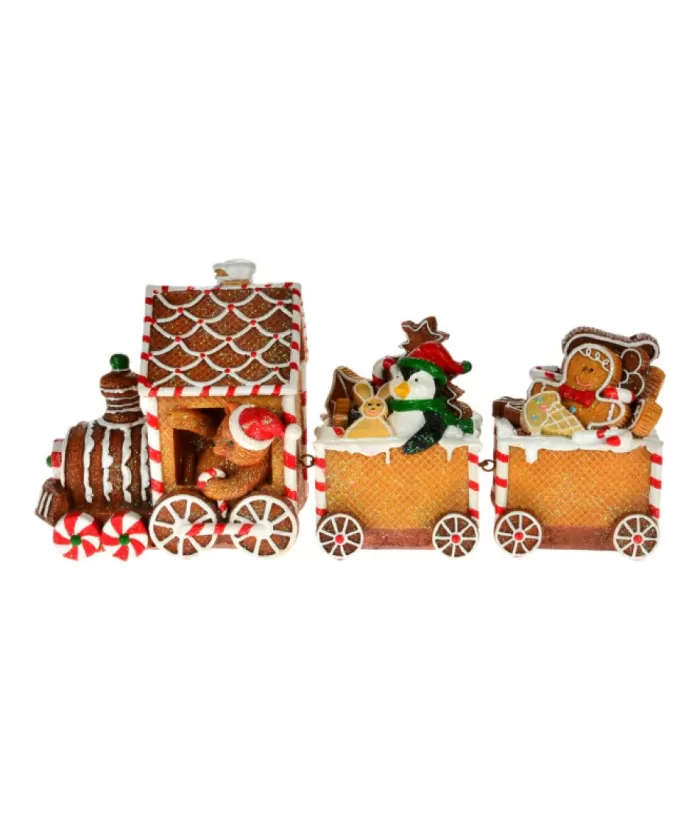 Boutique de Noël Gingerbread Train (3 Pièces)