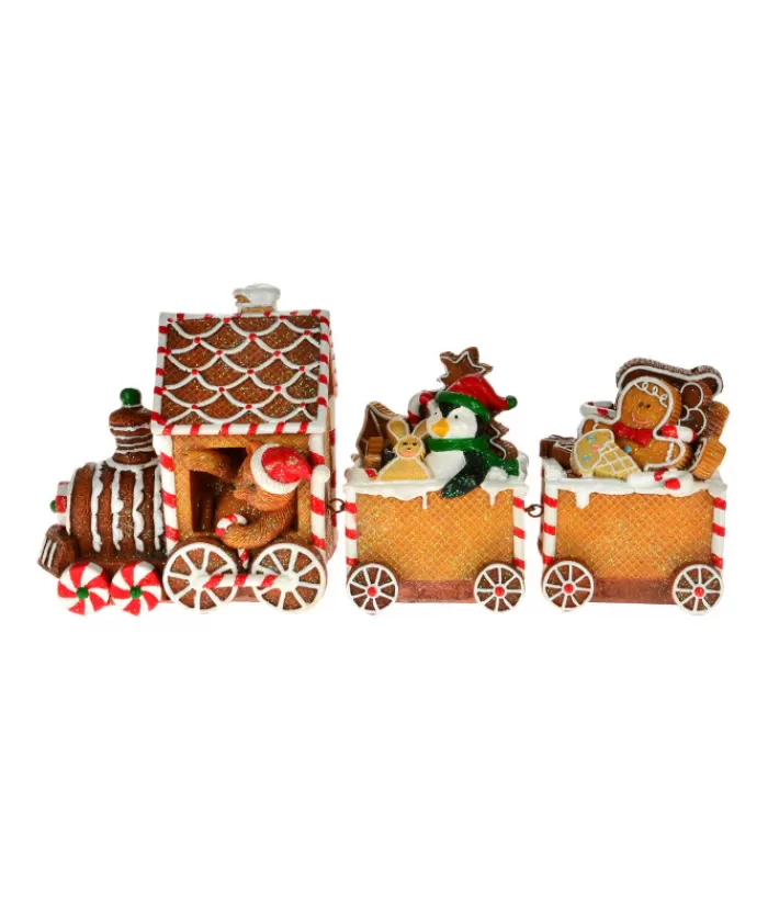 Boutique de Noël Maisons En Pain D'épices*Gingerbread Train (3 Pièces)