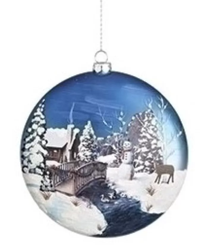 Boutique de Noël Glass Disk Ornament