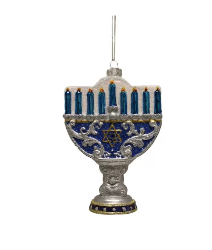 Boutique de Noël Glass Ornament Happy Hanukkah