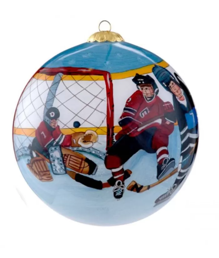 Boutique de Noël Sports*Glass Ornament, Painted, Junior Hockey