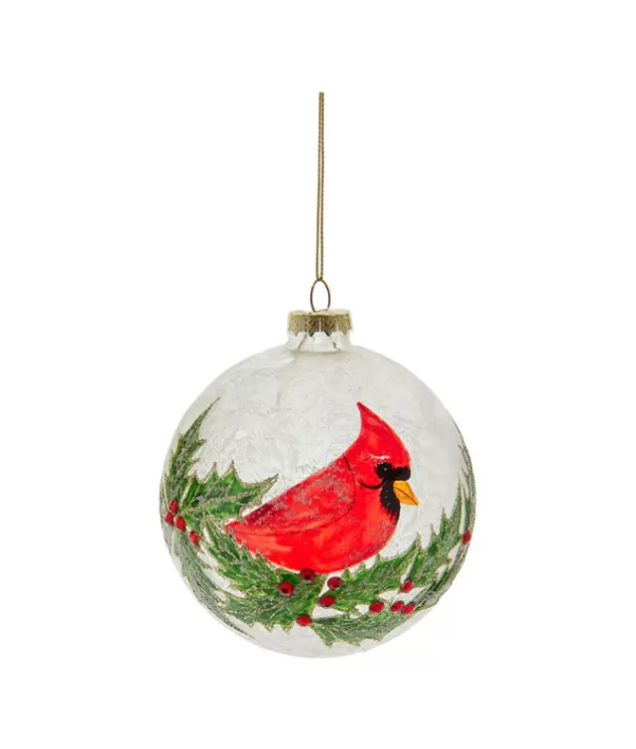 Boutique de Noël Animaux*Glass Ornament, With Cardinal