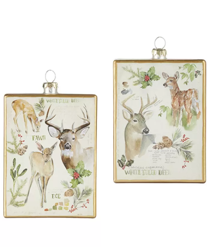 Boutique de Noël Animaux*Glass Ornament, With Wildlife Poster Design