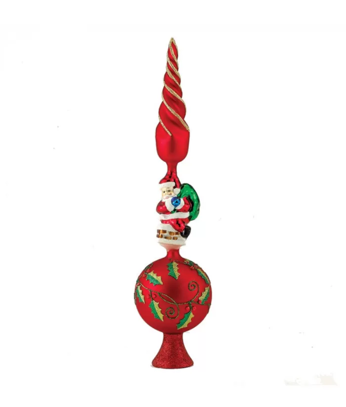 Boutique de Noël Glass Santa Treetrop