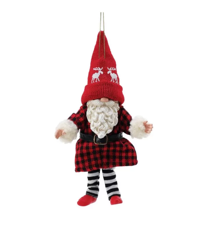 Boutique de Noël Gnomes & Lutins*Gnome With Moose Hat Ornament