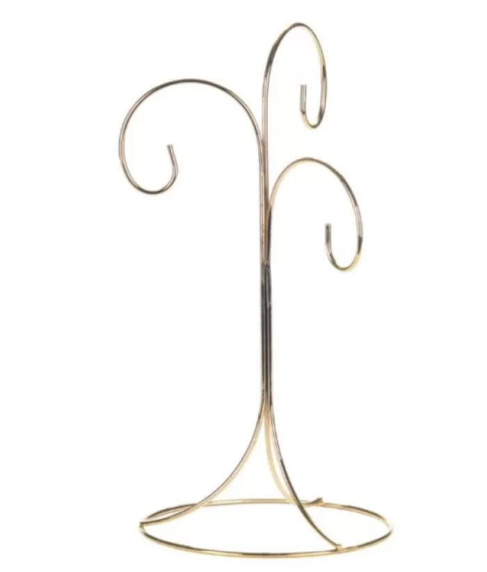 Boutique de Noël Gold Triple Ornament Stand