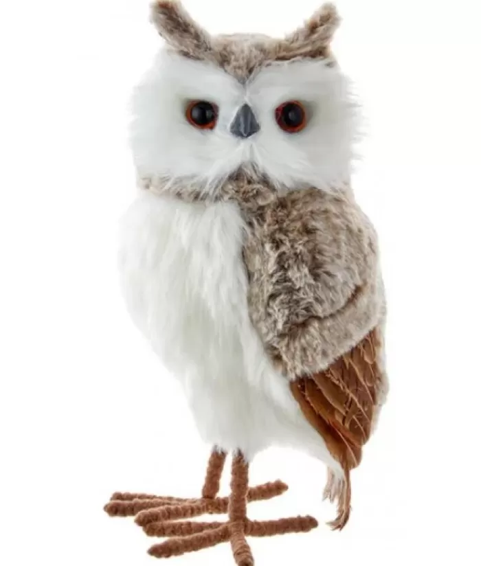 Boutique de Noël Animaux*Gray And Brown Owl Ornament