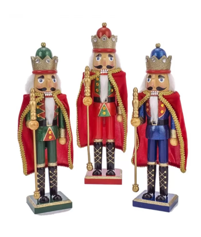 Boutique de Noël Divers*Green Nutcracker With Red Cape 15" Tall