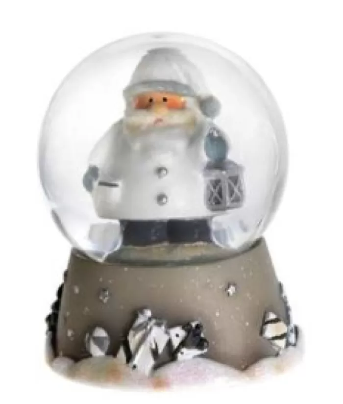 Boutique de Noël Boules De Neige*Grey Snowglobe With Santa