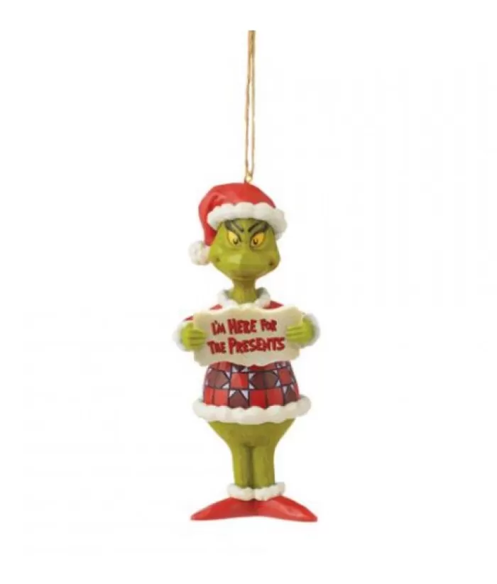 Boutique de Noël Grinch Here For The Presents Ornament