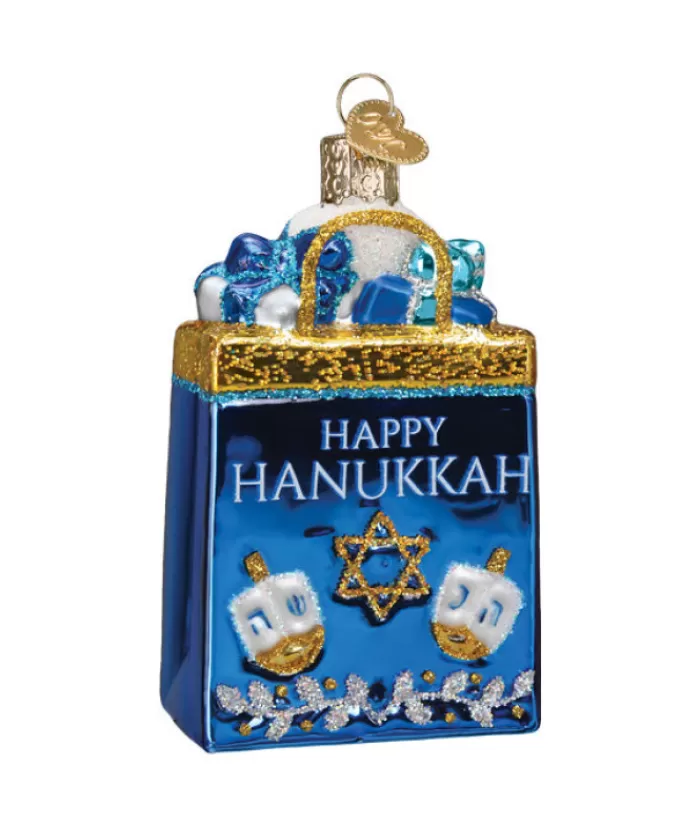 Boutique de Noël Divers*Happy Hanukkah Glass Ornament