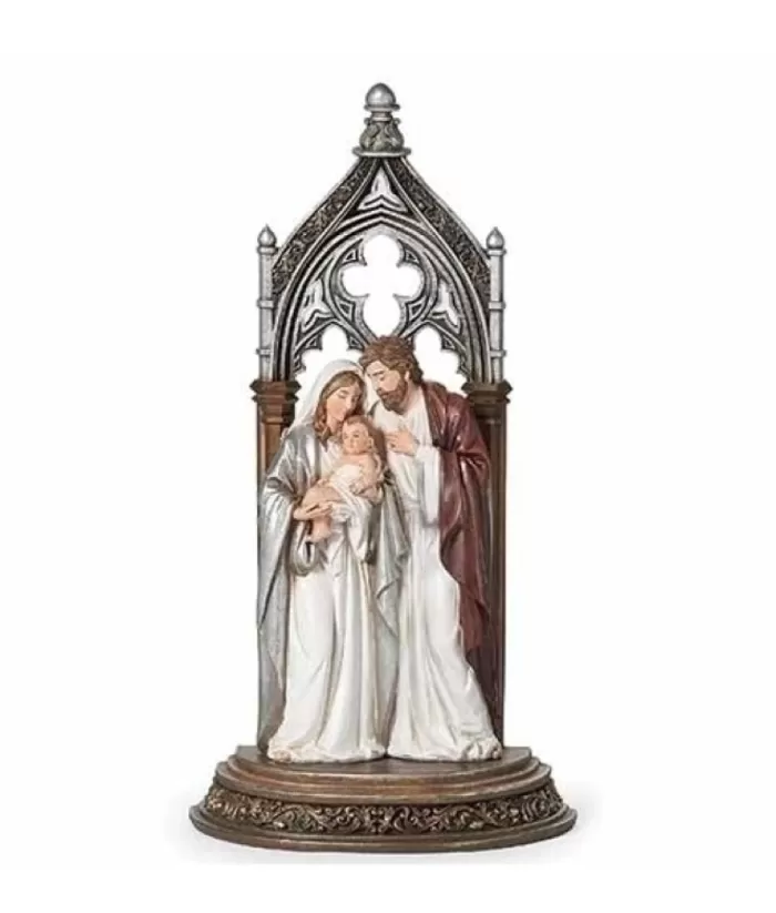 Boutique de Noël Holy Family Figurine In Arch, 11.5" Tall