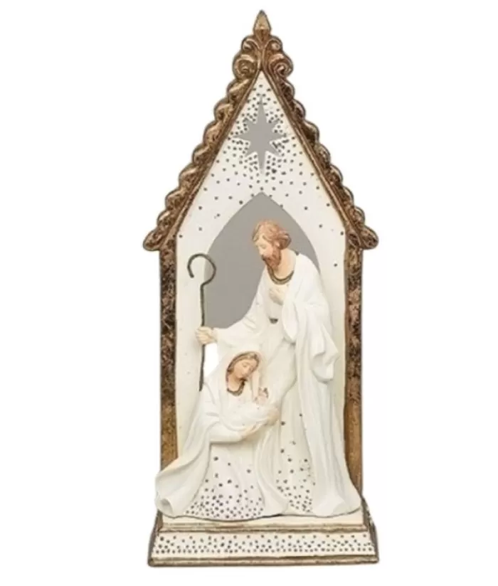 Boutique de Noël Divers*Holy Family In Gothic Arch, 12" Tall.