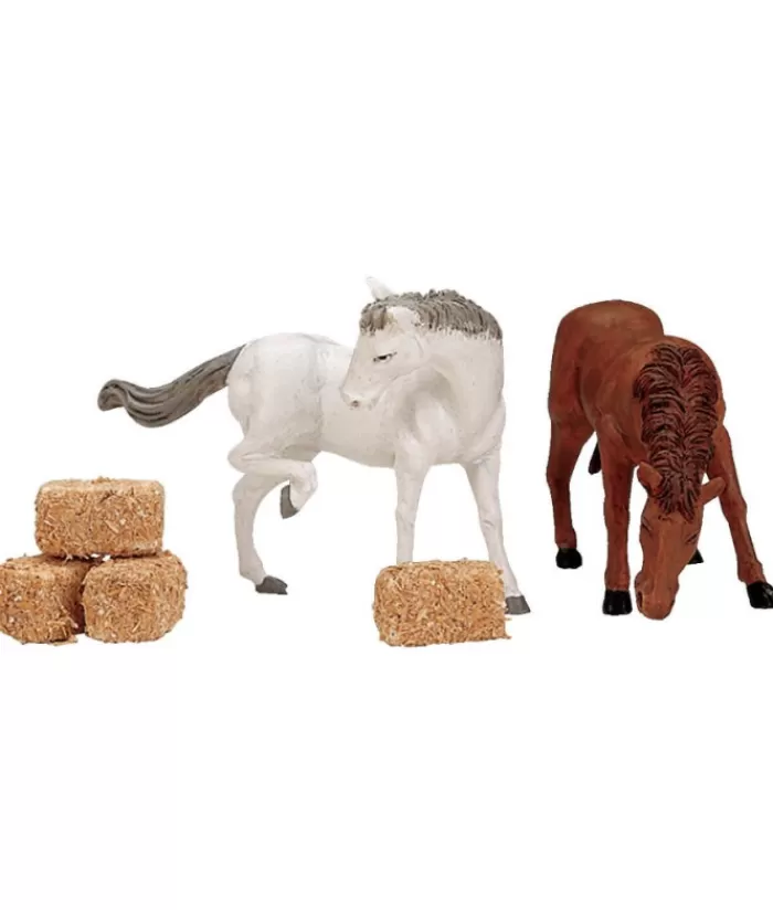 Boutique de Noël Divers*Horses With Hay, Set Of 6