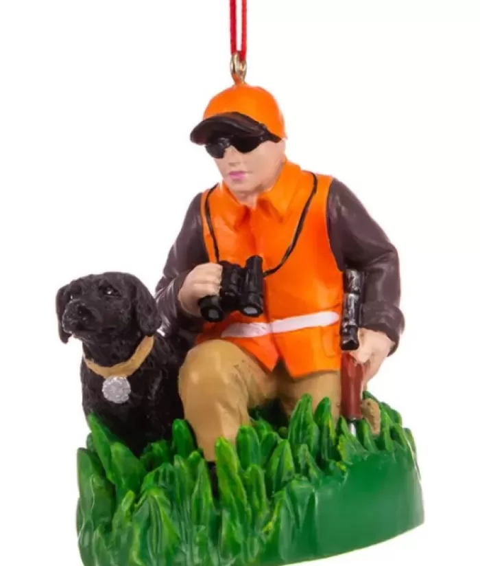 Boutique de Noël Loisirs & Professions*Hunter With Dog Ornament