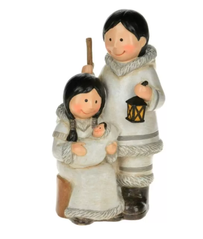 Boutique de Noël Religion & Creches*Inuit Holy Family Figurine, 8" Tall